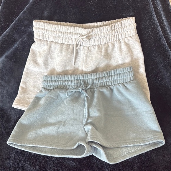 Together Pants - Two piezes better/Together Women's Athletic Shorts - Gray and Light Blue